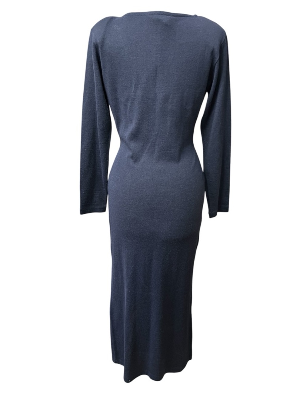Vintage Carole Little Navy Embroidered Beaded Dress - Picture 2 of 10